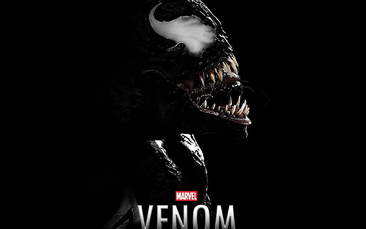 Venom, dark, marvel, hero, logo, art, HD wallpaper | Wallpaperbetter