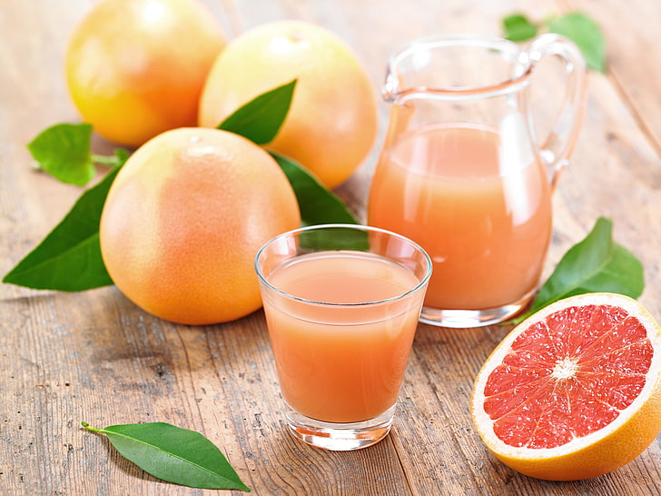 сок от грейпфрут, грейпфрут, сок, плодове, цитрусови плодове, HD тапет