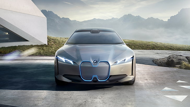 BMW i4, електрически автомобили, 4K, HD тапет