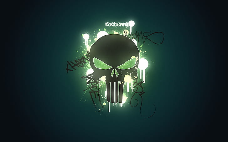 Punisher Skull HD, тапет на наказвача, анимационен филм / комикс, череп, наказвач, HD тапет