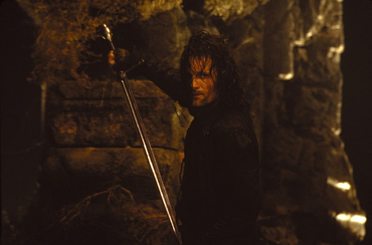 Il Signore degli Anelli, Il Signore degli Anelli: La compagnia dell'anello, Aragorn, Viggo Mortensen, Sfondo HD