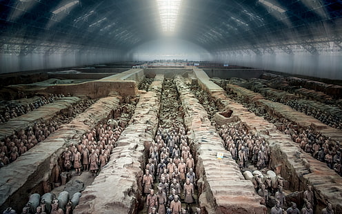 Cina, esercito di terracotta, storia, Sfondo HD HD wallpaper