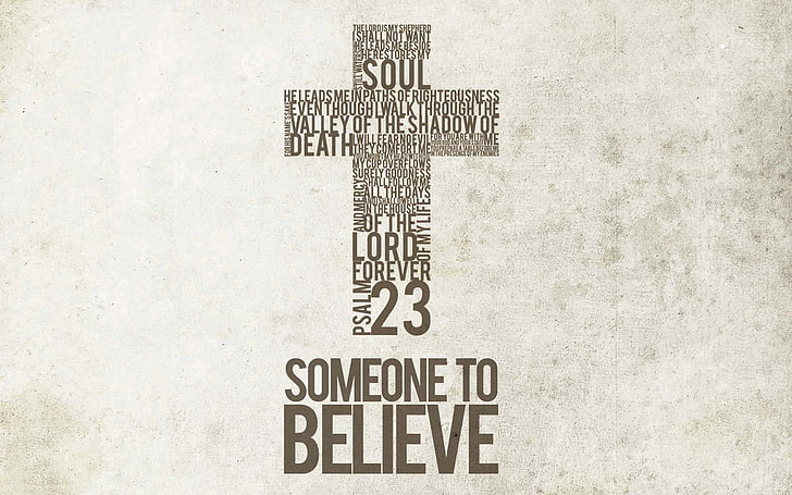 Someone To Believe, white background with text overlay, Religious, , christian, cross, HD wallpaper