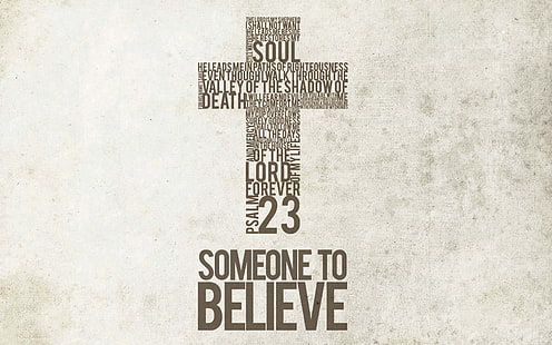 Someone To Believe, white background with text overlay, Religious, , christian, cross, HD wallpaper HD wallpaper