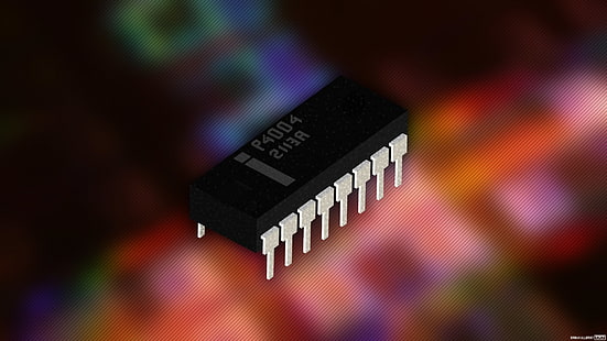 circuit intégré noir, Trixel, isométrique, Intel, CPU, circuits intégrés, électronique, Fond d'écran HD HD wallpaper