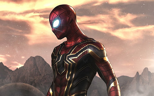 Película, Avengers: Infinity War, Iron Spider, Marvel Comics, Spider-Man, Fondo de pantalla HD HD wallpaper