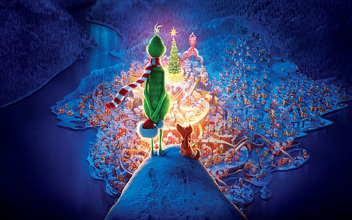 Natale, The Grinch, film, film animati, Sfondo HD HD wallpaper