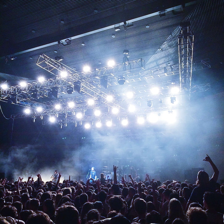concert, crowd, music, people, rock, rock and roll, HD wallpaper