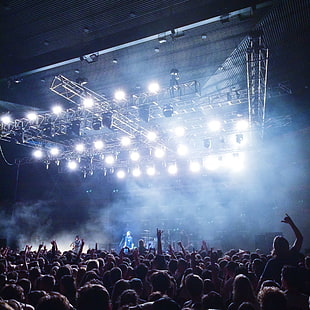 концерт, тълпа, музика, хора, рок, рокендрол, HD тапет HD wallpaper
