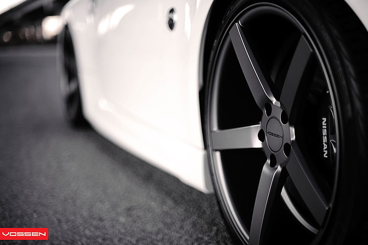 roda mobil hitam dan abu-abu, mobil, Vossen, Wallpaper HD