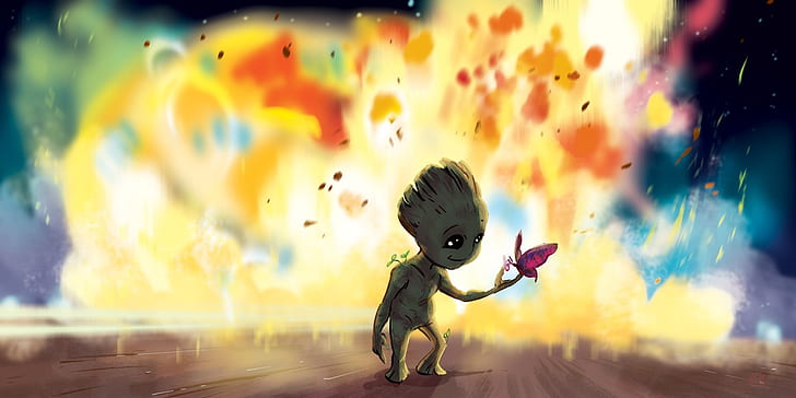 baby groot new picture, HD wallpaper