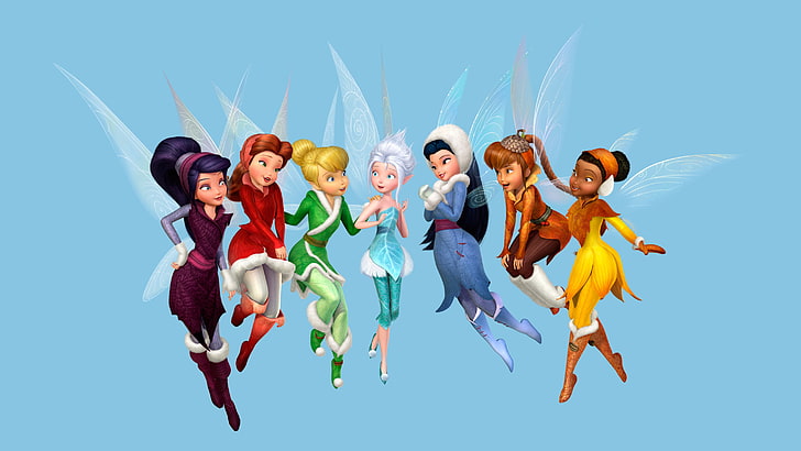 Klub Winx, Peri, Disney, Tinkerbell, Tinker Bell, Tinker Bell dan Rahasia Sayap, Rahasia hutan musim dingin, Peri Disney, Wallpaper HD