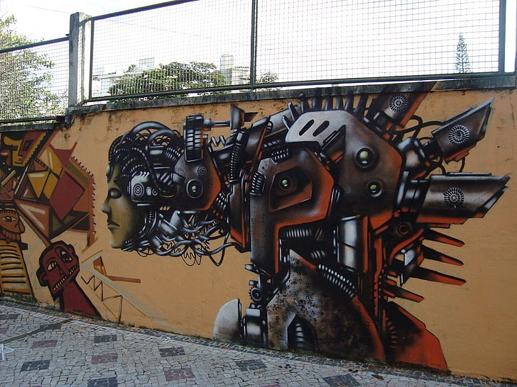 graffiti, vägg, HD tapet