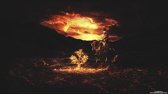 ภาพประกอบชายขี่ม้ามุสตาฟาเคมาลอตาเติร์ก, วอลล์เปเปอร์ HD HD wallpaper