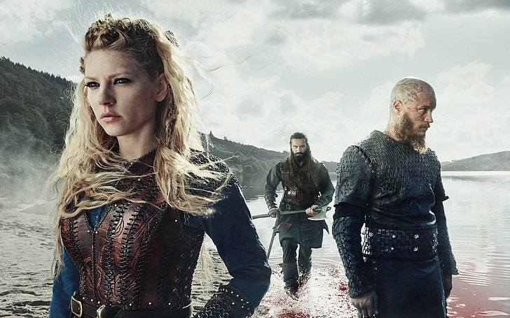 TV Show, Vikings, Lagertha (Vikings), Ragnar Lothbrok, Rollo (Vikings), Vikings (TV Show), HD wallpaper