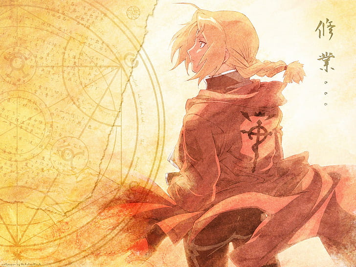 anime, Full Metal Alchemist, Elric Edward, Sfondo HD