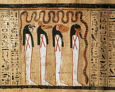 Древен Египет, езическо египетско богословие, Египетската книга на мъртвите, HD тапет HD wallpaper