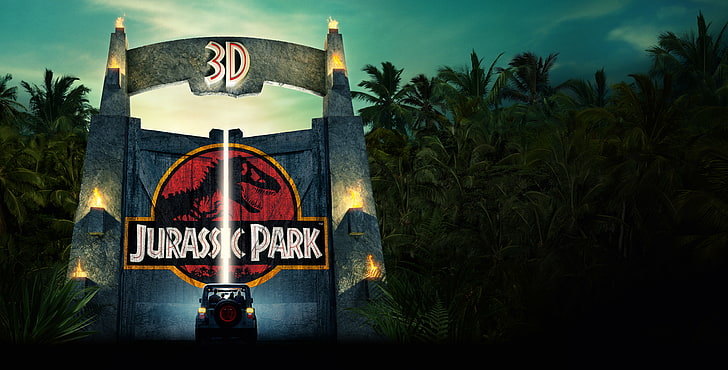 8K, 4K, 3D, Jurassic Park, HD wallpaper