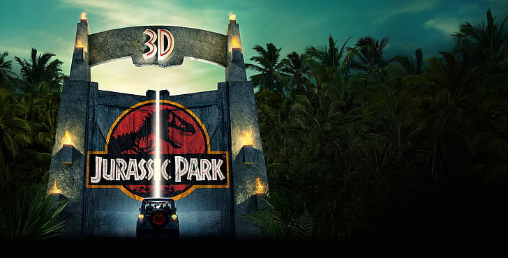 Jurassic Park, 3D, HD, 4K, 8K, HD wallpaper