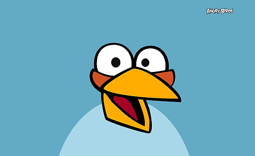 Angry Birds, personagem azul Angry Birds, Jogos, Angry Birds, Azul, Quebra-cabeça, Com raiva, Plano de fundo, Pássaros, videogame, HD papel de parede HD wallpaper