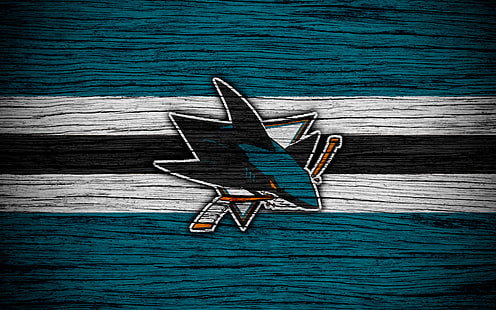 Hockey, San Jose Sharks, Emblem, Logo, NHL, Sfondo HD HD wallpaper