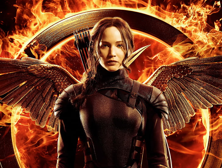 جينيفر لورانس ، The Hunger Games ، جينيفر لورانس ، برومو ، The Hunger Games: Jay-peresmeshnitsa ، The Hunger Games: Mockingjay ، Katniss، خلفية HD