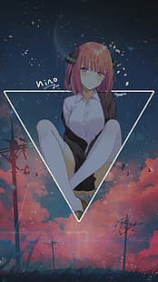 gadis anime, Nakano Nino, Gotoubun no Hanayome, Wallpaper HD HD wallpaper