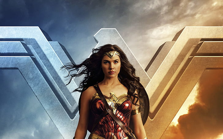 donne, Gal Gadot, Wonder Woman, DC Comics, Sfondo HD