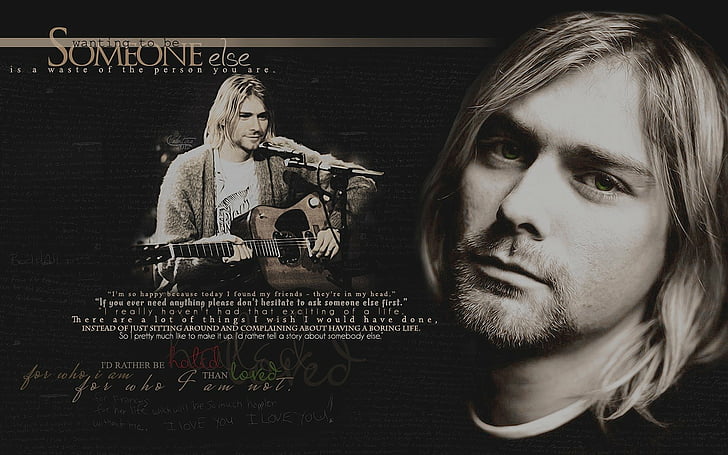 Grup (Müzik), Nirvana, Kurt Cobain, HD masaüstü duvar kağıdı