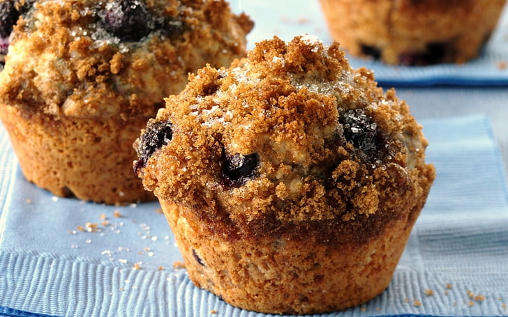 raising muffin, fruitcake, raisin, biscuit, batch, HD wallpaper
