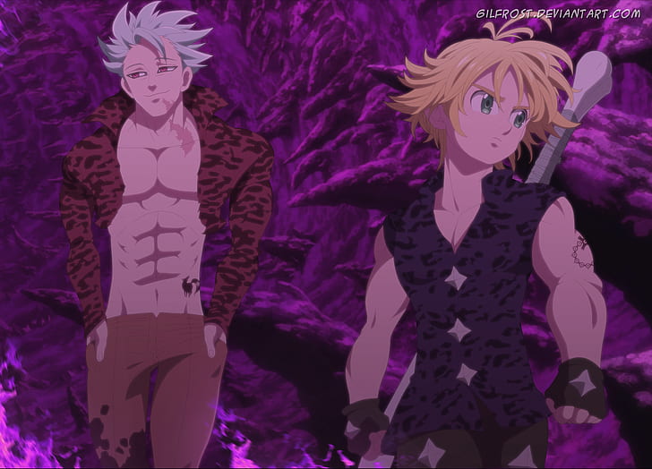 Anime, The Seven Deadly Sins, Ban (The Seven Deadly Sins), Meliodas (The Seven Deadly Sins), HD wallpaper