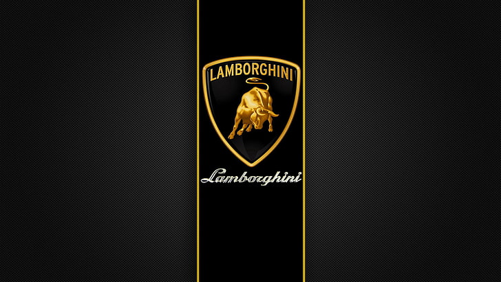 Logo Lamborghini, emblema, Lamborghini, etichetta, Sfondo HD