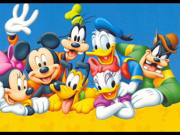 söt, Mickey Mouse, Minnie Mouse, Walt Disney, HD tapet
