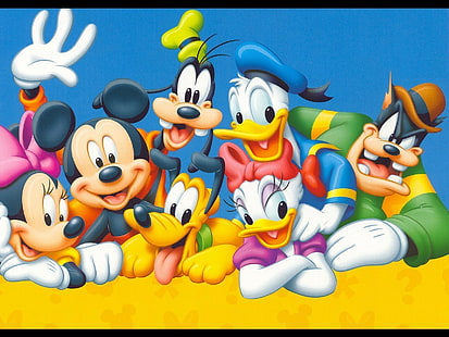 귀엽다, 미키 마우스, 미니 마우스, 월트 디즈니, HD 배경 화면 HD wallpaper