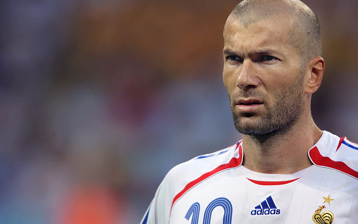 Zinedine Zidane, star, france, soccer, french, HD wallpaper