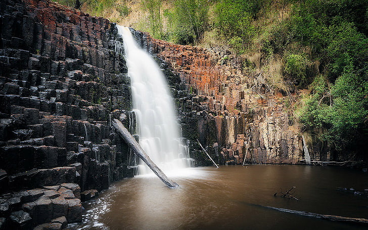 Waterfall Mawbanna North Western Tasmania Australia, HD wallpaper