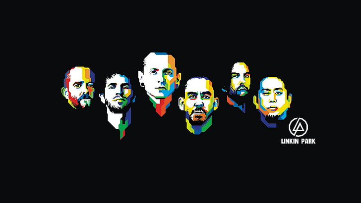 ART, Linkin Park, Mike Shinoda, Chester Bennington, Rob Bourdon, Brad Delson, Joseph Hahn, Dave Farrell, HD wallpaper