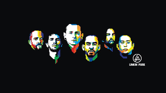 Kunst, Linkin Park, Mike Shinoda, Chester Bennington, Rob Bourdon, Brad Delson, Joseph Hahn, Dave Farrell, HD-Hintergrundbild HD wallpaper