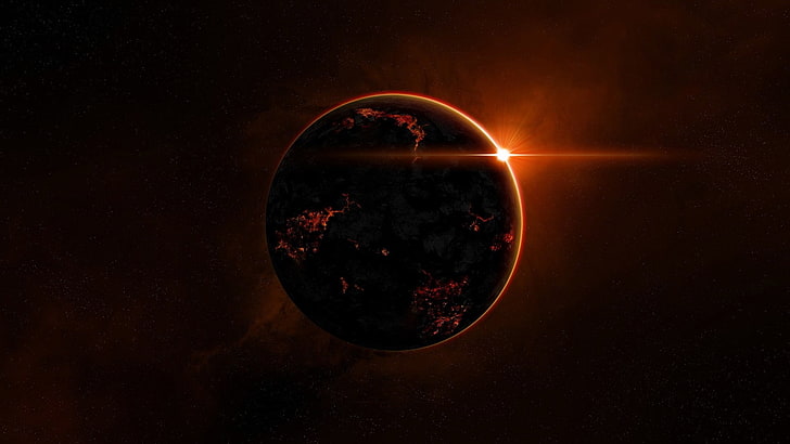 Eclipse Wallpaper, Weltraum, Planet, Weltraumkunst, HD-Hintergrundbild