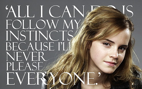 Actrices, Emma Watson, Hermione Granger, Cita, Fondo de pantalla HD HD wallpaper