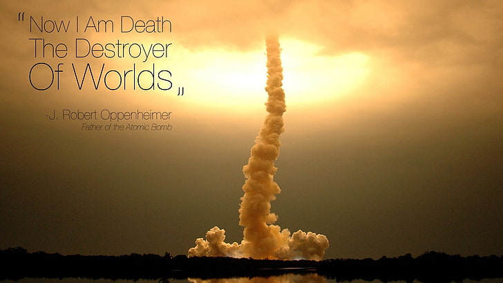 white smoke with text overlay, World War II, quote, HD wallpaper