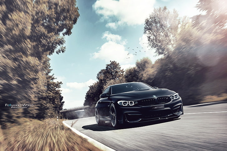 auto, BMW M4, BMW, motion blur, Sfondo HD