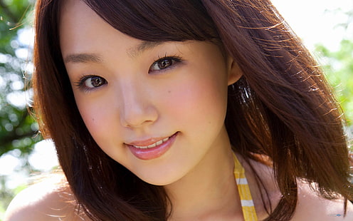 아시아, 여자, Ai Shinozaki, 얼굴, HD 배경 화면 HD wallpaper