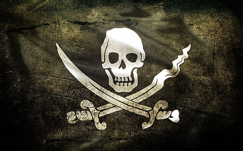 Пираты Карибского моря, пираты, пиратский флаг, HD обои HD wallpaper