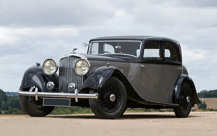 1935, 3,5 liter, bentley, klasik, retro, sedan, Wallpaper HD