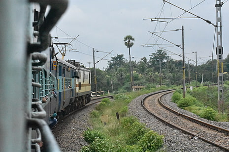 السكك الحديدية الهندية ، القطار ، التصوير الفوتوغرافي ، السكك الحديدية ، المحركات، خلفية HD HD wallpaper