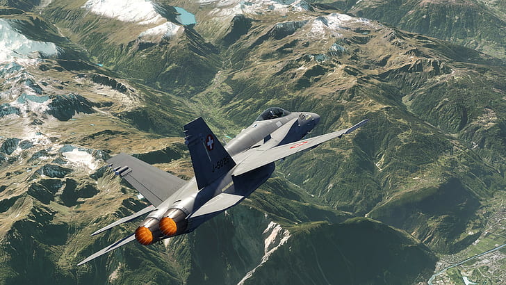 FA-18 Hornet, wojskowe, samoloty, samoloty wojskowe, Tapety HD