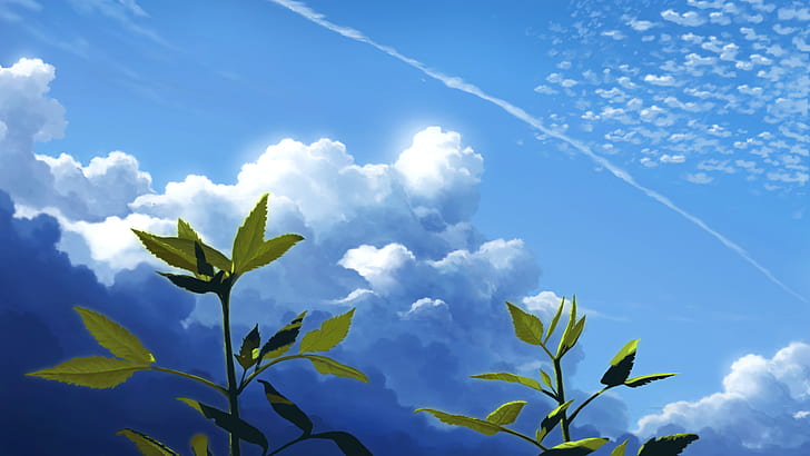 アニメ 空 風景 雲 Hdデスクトップの壁紙 Wallpaperbetter