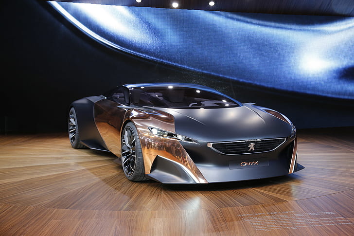Concept, Peugeot, the concept car, beautiful, Onyx, HD wallpaper