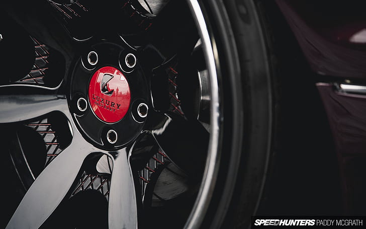 Wheel HD, black and red mercury 8-spoke wheel, cars, wheel, HD wallpaper